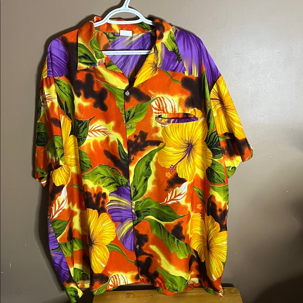 😄Men’s Big & Tall Hawaiian Style Shirt